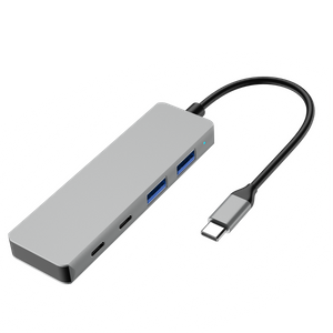 4 IN 1 USB C HUB tip c mufă la 2xUSB A 3.1+2xTypce C 3.1 10Gbps 4 porturi de transfer de date stație de andocare pentru laptop
