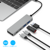 4 IN 1 USB C HUB வகை c பிளக் டு 2xUSB A 3.1+2xTypce C 3.1 10Gbps 4 போர்ட் டேட்டா டிரான்ஸ்ஃபர் டாக்கிங் ஸ்டேஷன் லேப்டாப்