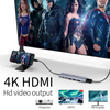Концентратор USB C 6 в 1 с HDMI 4K30HZ + PD 100 Вт + данные типа C + 3 x USB A 3.0, многопортовый адаптер питания, док-станция для ноутбука MacBook