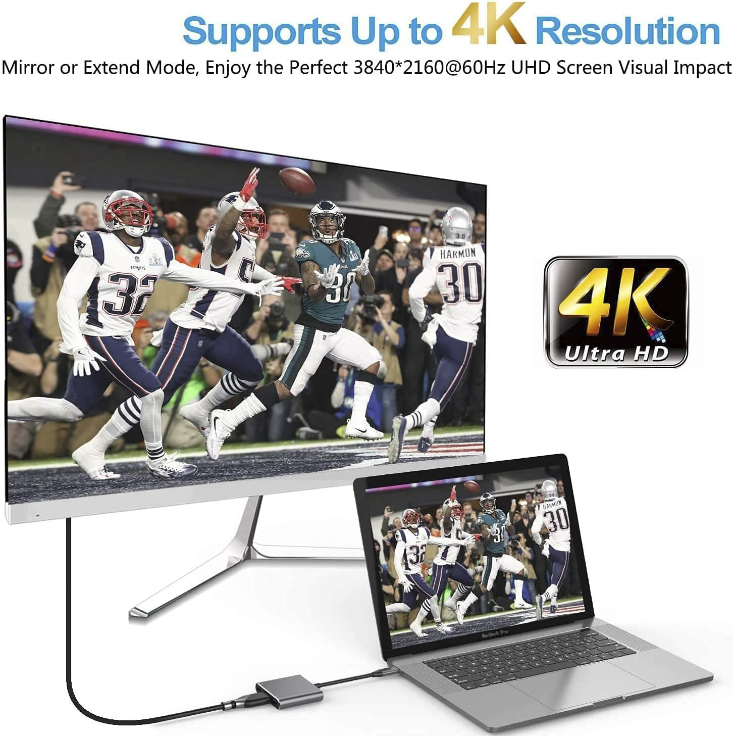 3 合 1 USB C HUB type c 插頭轉 HDMI 4K@60HZ+PD 100W+USB-A 3.0 擴展塢，適用於筆記本電腦/手機