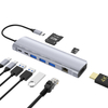 9 合 1 USB C 集線器，帶 HDMI 4K30HZ + PD 100W + Type C 數據 + 3 x USB A 3.0 + RJ45 1000Mbps + SD +TF 讀卡器插槽電源充電多端口適配器擴展塢，適用於筆記本電腦