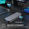 13 合 1 USB C 集線器，帶 2 x HDMI 4K 30HZ + VGA + PD 100W + Type C 數據 + 3 x USB A 3.0 + RJ45 1000Mbps + 3.5mm 音頻 + SD + TF 讀卡器多端口擴展塢