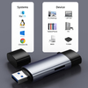2 I 1 type c+usb et stik Kortl&aelig;ser SD TF l&aelig;sekort 3.0 hastighed 5 Gbps