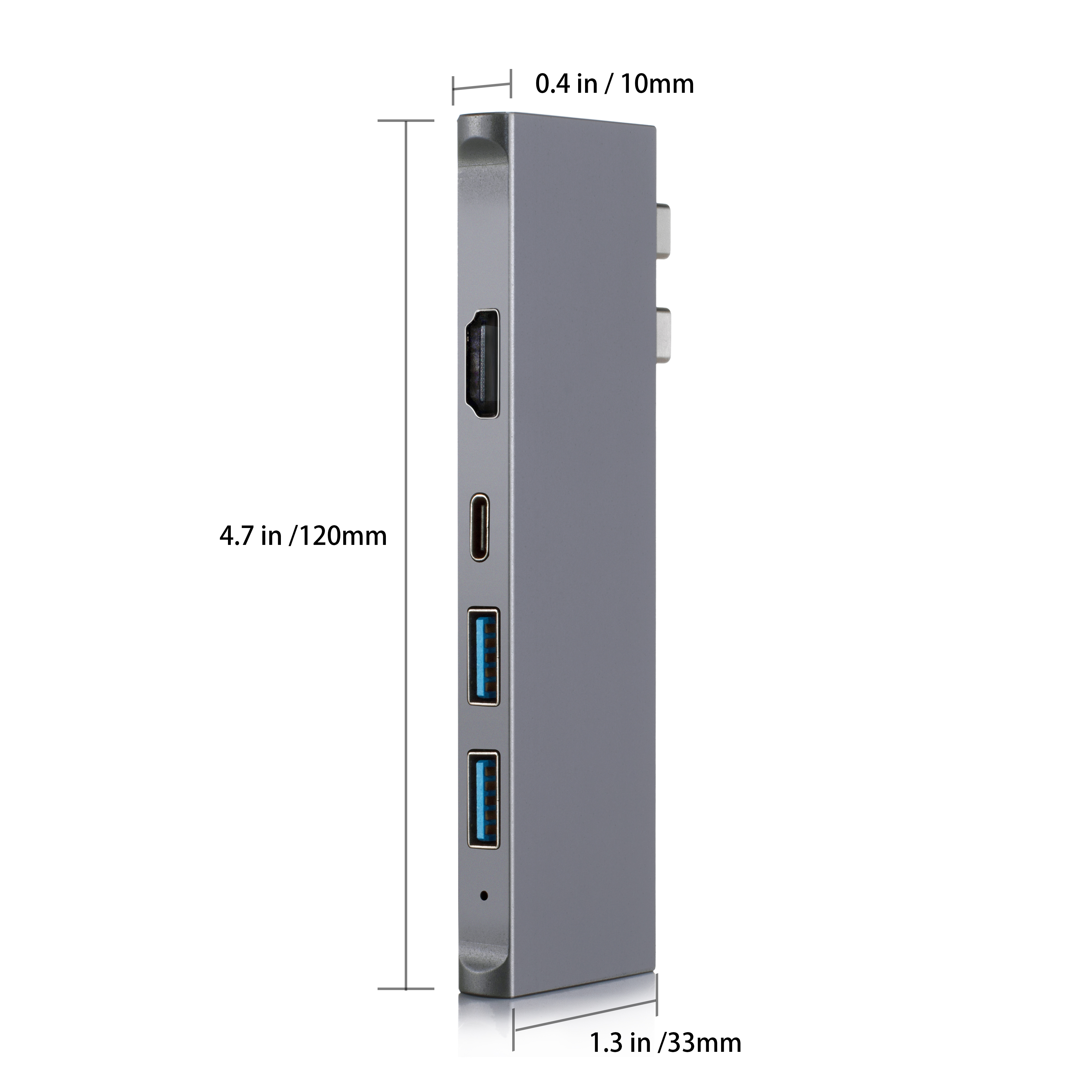 7 合 2 USB C 集線器，帶 2 x HDMI 4K30HZ + PD 100W + 2 x USB A 3.1 + SD + TF 存儲卡讀卡器插槽供電多端口適配器擴展塢，適用於筆記本電腦 MacBook