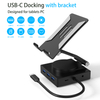 10 合 1 USB C HUB 帶 HDMI 4K + VGA + PD 100W + 3 x USB A 3.0 + RJ45 1000Mbps + 3.5mm AUX + SD + TF 存儲卡讀卡器插槽 多端口適配器擴展塢