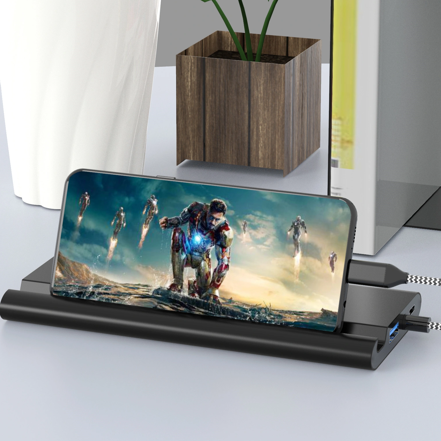 適用於新 iPhone 和 Android 的遠山擴展塢