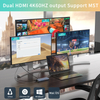 Stație de andocare 14 &Icirc;N 1 4K60HZ Dual HDMI DP RJ45 USB-A 3.1 3.0 2.0 USB-C 3.1 &Icirc;ncărcare+Transfer de date+Ieșire video+Card de citire+Rețea+Funcție de apel Stație de andocare HUB USB C pentru laptop/Macbook