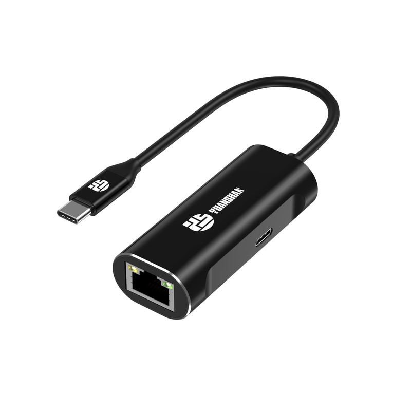 2合1 Type C轉千兆RJ45 1000Mbps網口+USB C PD 100W筆記本電腦充電適配器集線器