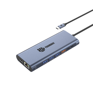 14 合 1 擴展塢 4K60HZ 雙 HDMI DP RJ45 USB-A 3.1 3.0 2.0 USB-C 3.1 充電+數據傳輸+視頻輸出+讀卡器+網絡+通話功能 USB C HUB 擴展塢，適用於筆記本電腦/Macbook