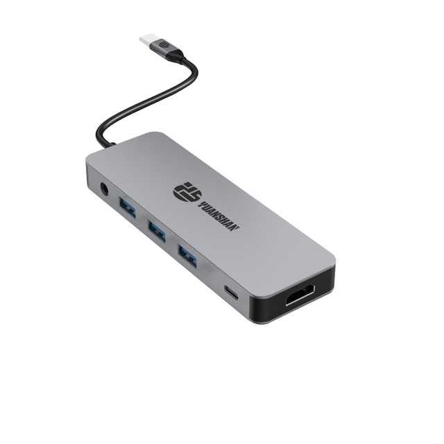 Hub USB C 12 IN 1 con 2 x HDMI 4K 60HZ + DP + PD 100W + dati di tipo C + 3 x USB A 3.0 + RJ45 1000Mbps + audio/microfono da 3,5 mm + docking station multiporta per lettore di schede SD + TF