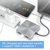 Rozbočovač USB-C 9 v 1 s du&aacute;ln&iacute;m HDMI 4K, Gigabit Ethernet, 100W PD, porty USB 3.0, čtečky karet SD/TF – dokovac&iacute; stanice pro MacBook/Windows Laptop