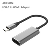 Type-C 轉 HDMI 適配器：HDMI 母端口，具有 4K @ 60Hz 超高清輸出