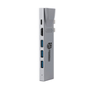 8 IN 2 USB C HUB з HDMI + Thunderbolt 3 + Ethernet 1000 Мбіт/с + 3 x USB A 3.0 + SD + TF слот для чытання карт памяці, шматпортавы адаптар, док-станцыя