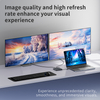 8K Dwi HDMI + DP MST Stesen Dok USB-C | Cip DL6950 | 100W PD | USB-A 3.0 | Untuk iOS & Windows