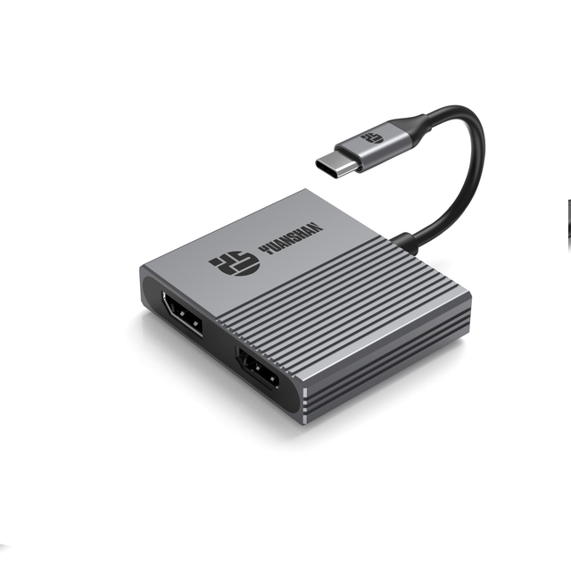 4 合 1 C 型轉 DP HDMI 4K60HZ USB3.0 PD 100W USB C HUB HDMI 適配器分配器適用於筆記本電腦/Macbook
