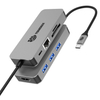 8 合 1 USB C 集線器 TYPE-C 轉 HDMI 4K@60HZ+PD100W+千兆 RJ45 1000Mbps+3 * USB-A 3.1 10Gbps+SD+TF 多功能擴展塢，適用於筆記本電腦/手機